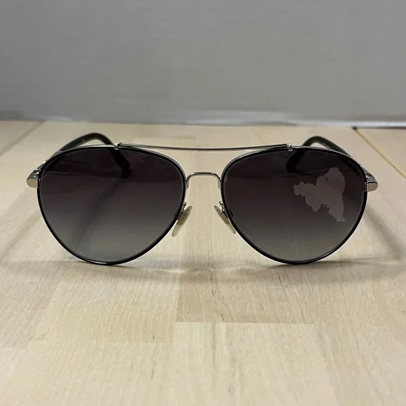 Burberry 3089 Silver & Black Aviator Sunglasses FRAMES ONLY - Picture 2 of 16